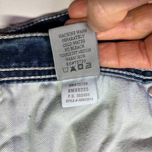 BKE Denim Men's 32R Derek Jeans Distressed Holes - Picture 15 of 15